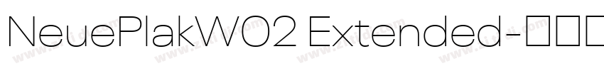 NeuePlakW02 Extended字体转换